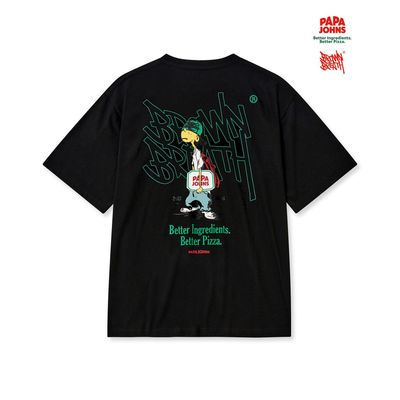 ★BROWNBREATH★ GROUNDWORK TAG TEE BROWN 브라운브레스(BROWNBREATH) GROUNDWORK TAG TEE - BROWN