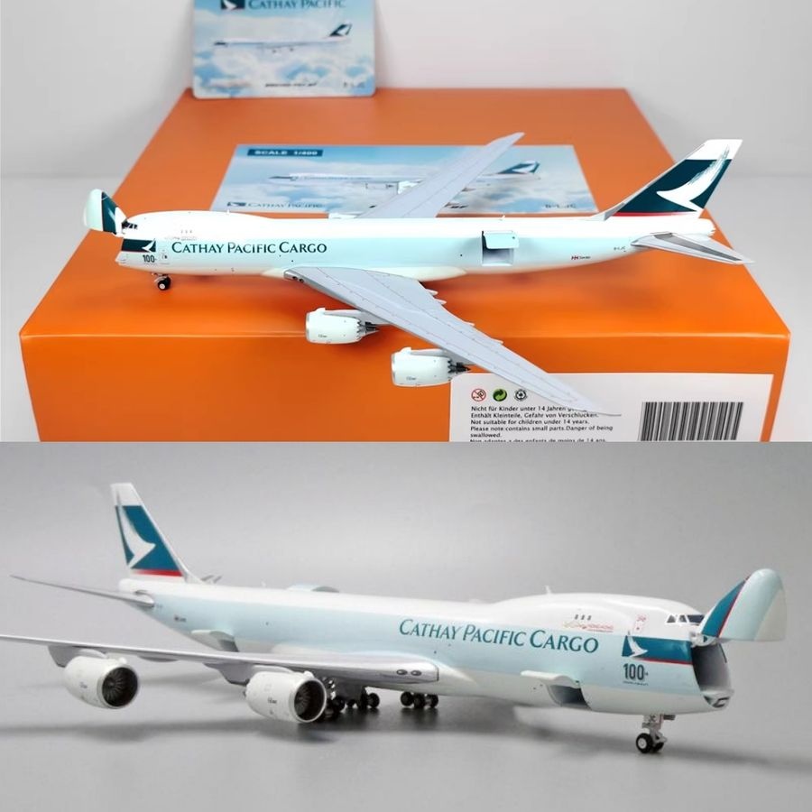 [해외] JC Wings 캐세이퍼시픽항공 비행기 모형 화물기 다이캐스트 B747-8F 1:400