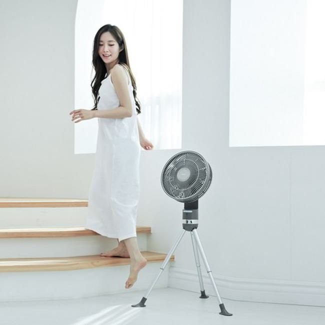 저버팬 무선 접이식 선풍기 스탠드 스마트 무소음 가정용 업소용 BLDC 그레이