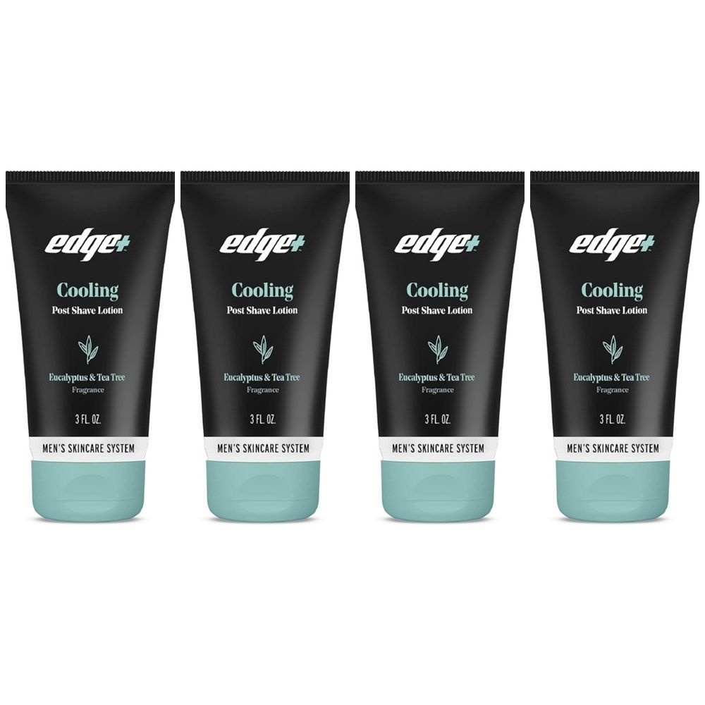 Edgewell [해외] Edgewell Edge+ Cooling Post Shave Lotion 미국 엣지웰 엣지플러스 쿨링 애프터 쉐이브 로션 유칼립투스 티트리 85g 4개