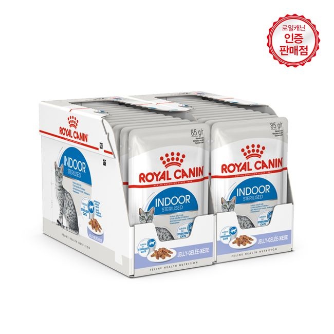 로얄캐닌 고양이파우치 젤리 인도어 85g 24개