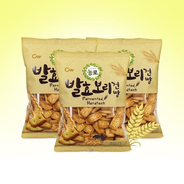 [청우식품] CW 청우 발효보리건빵 320g x 3봉 / 대용량과자