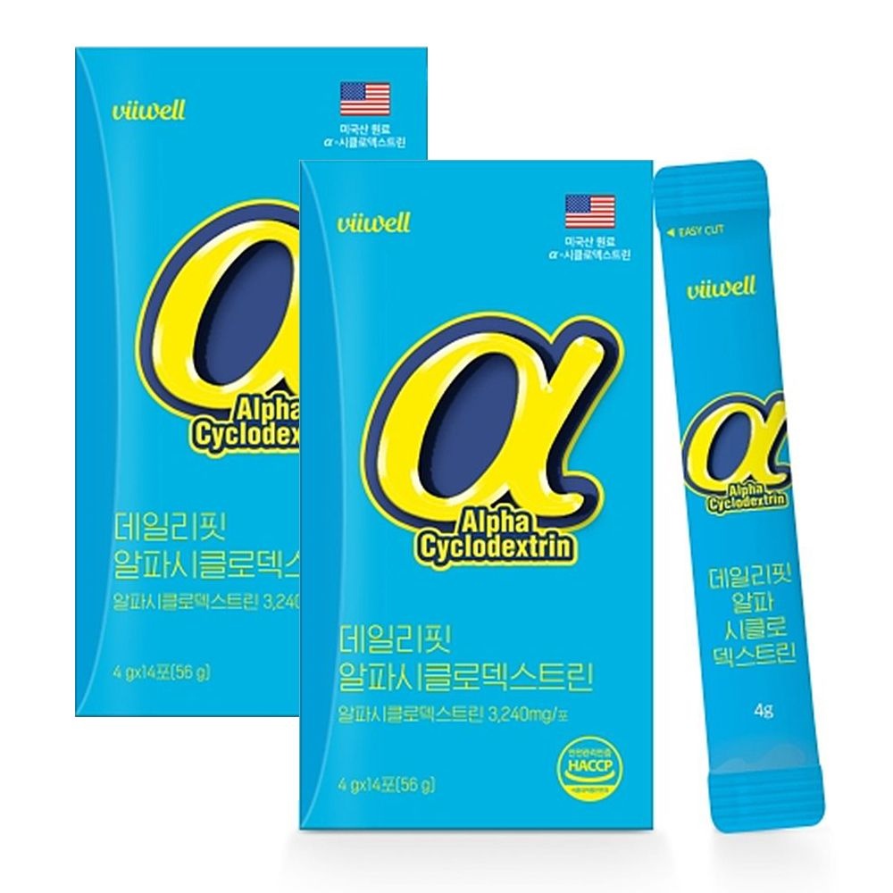 참굿스 비웰 데일리핏 알파시클로덱스트린 14포x2통
