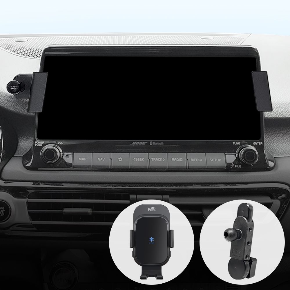 픽스 셀토스(19-22년 페리이전) 전용 핸드폰 무선충전거치대 세트