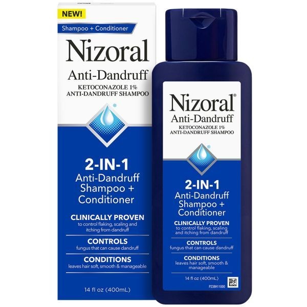 [해외] Nizoral 니죠랄 2in1 안티 댄드러프 샴푸 컨디셔너 비듬샴푸 400ml
