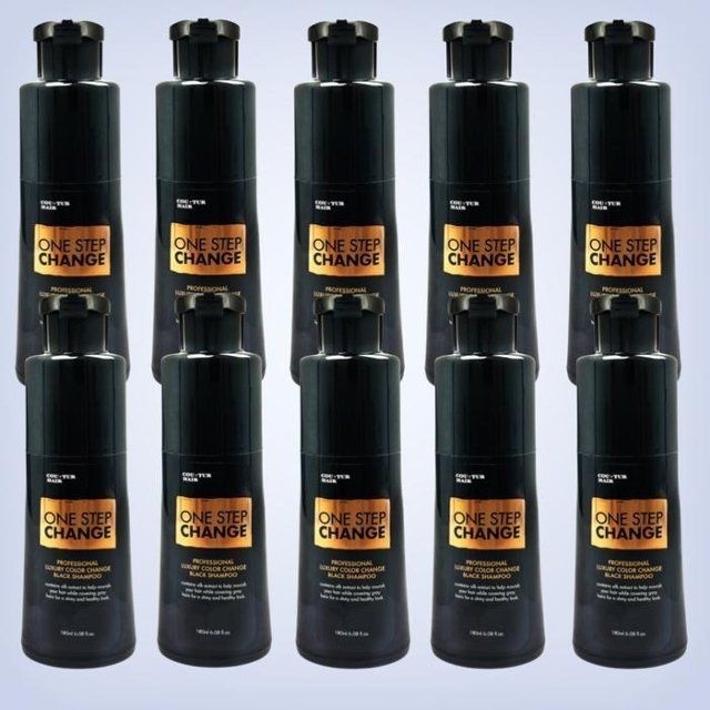 꾸띄르 새치염색 샴푸 10통 180mL 홈쇼핑 대용량 꾸뛰르 뀌뜨르