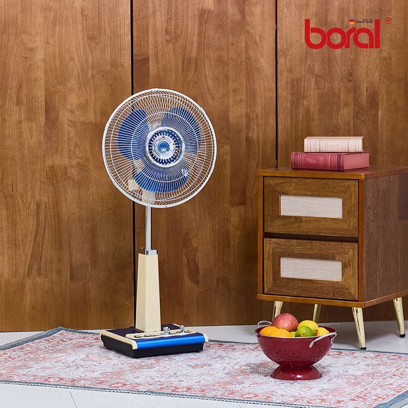 (현대Hmall) [Boral] 보랄 프리미엄 레트로 14인치 스탠드 선풍기(기계식) BR-VT380F