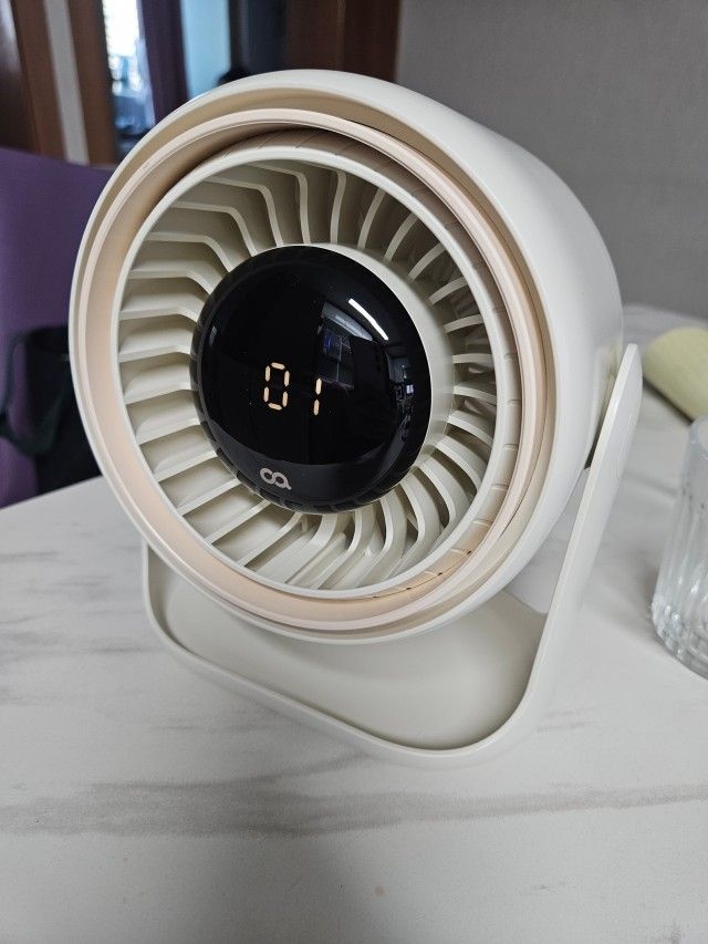 오아 에어링 탁상팬 무선 탁상용 선풍기 소형 미니 USB 충전식 무소음 사무실 캠핑 책상용