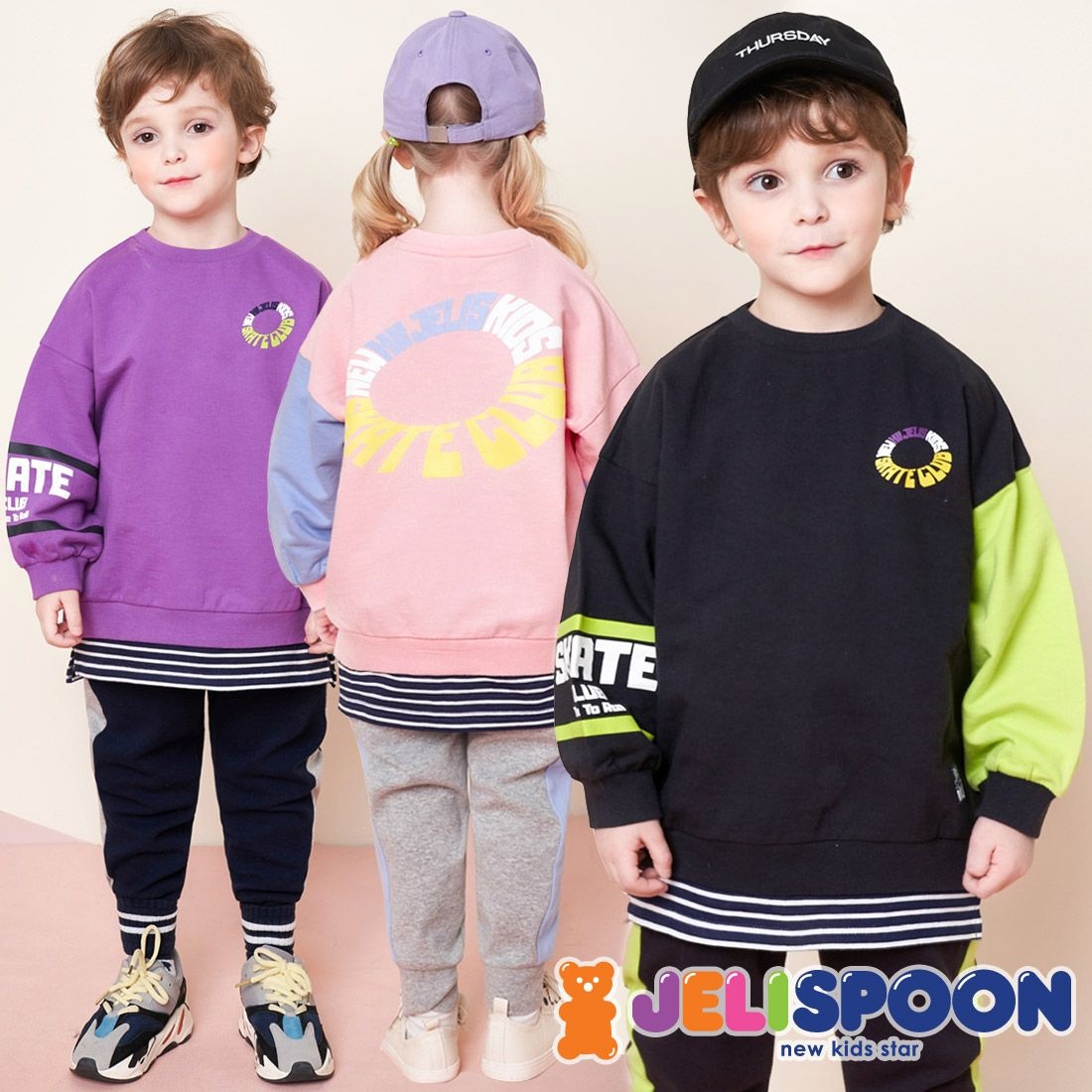 (주)뉴키즈온 젤리스푼 [젤리스푼] New러비더비레이어드상하복