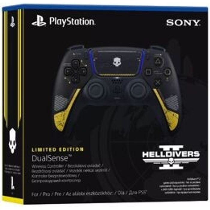 [해외] 소니 PS5 듀얼센스 무선 컨트롤러 헬다이버스 리미티드 에디션 한정판 정품