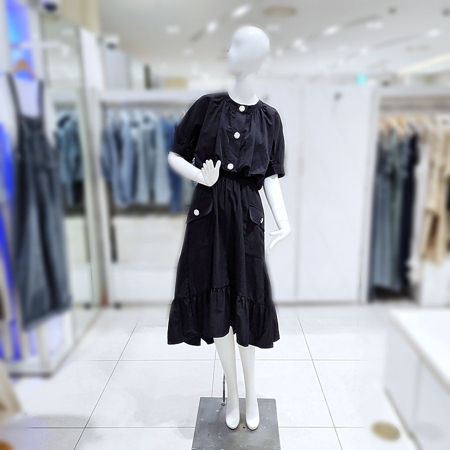 밸리걸 [AK원주점] [밸리걸] 슬리브리스 뷔스티에 원피스 자켓 세트 225740 225770