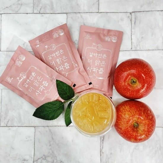 영주 햇 부사로 만든 더맑은 사과즙 1박스 110mlx50포