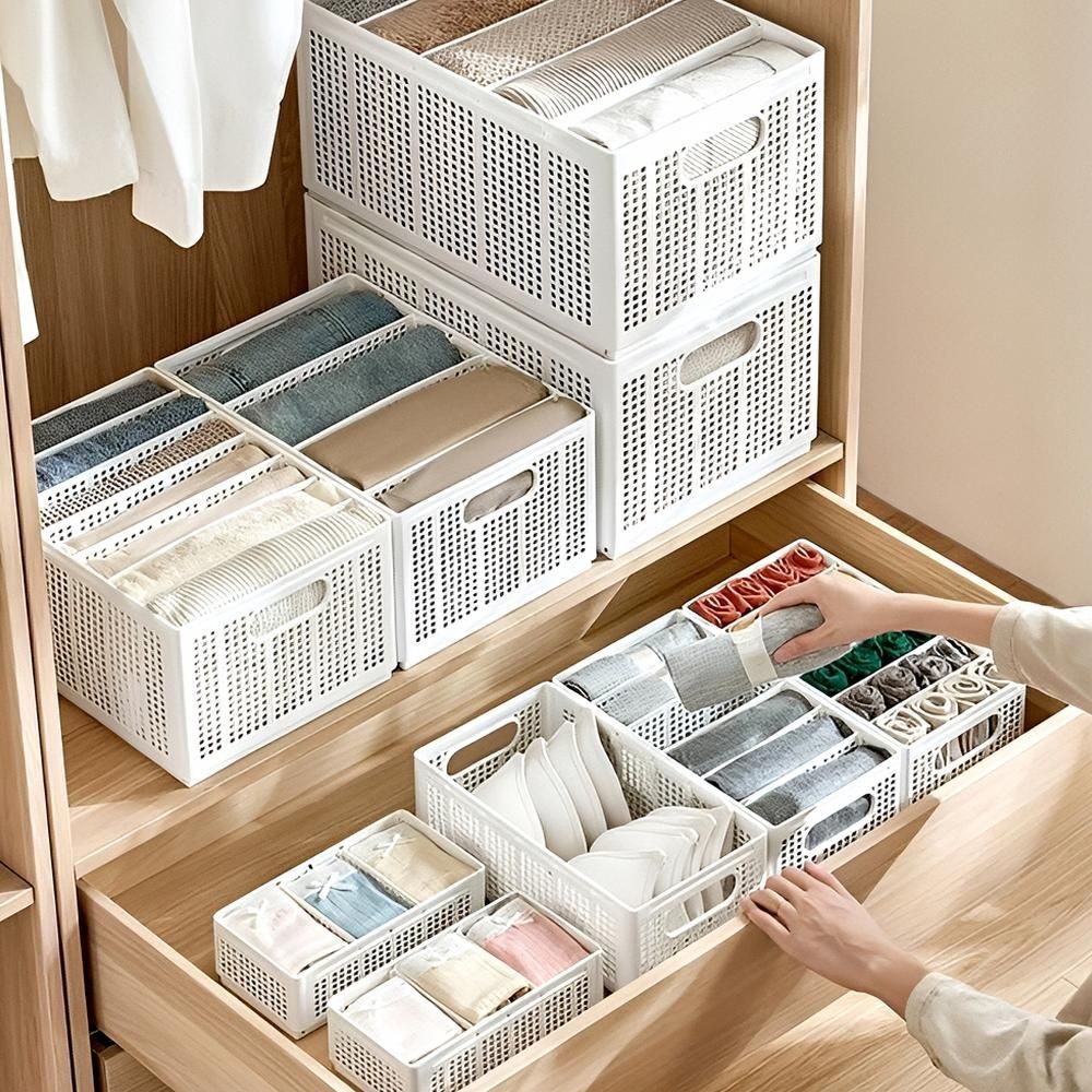 조립식 칸막이 수납함 옷장 수납 방법 옷 정리 정리함 붙박이장 트레이 드레스룸 걸이 가구