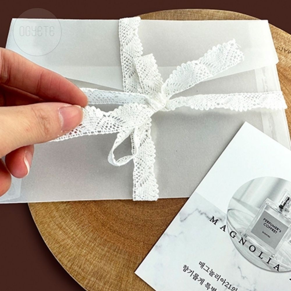 오계테 반투명 종이 편지봉투 포토카드 카드포장 증명사진