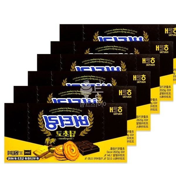 6개 103g 과자 스낵 버터과자 딥초코 초코 버터링 버터링딥초코 비스킷 ALF버터링 버터링소프트