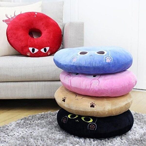 [셀러허브 1][HY75343J_55]헬로캣 슬리핑 도넛방석N