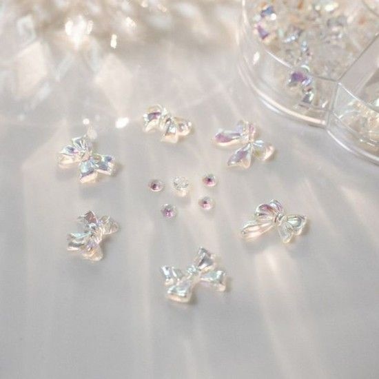 오로라 믹스 파츠 세트 리본 홀로그램 네일파츠 네일아트재료 젤네일파츠 네일재료