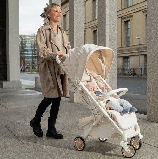 킨즈웨건 에어프로 휴대용 유모차 킨즈 기내반입+컵홀더+곰돌이 3종 악세서리 외