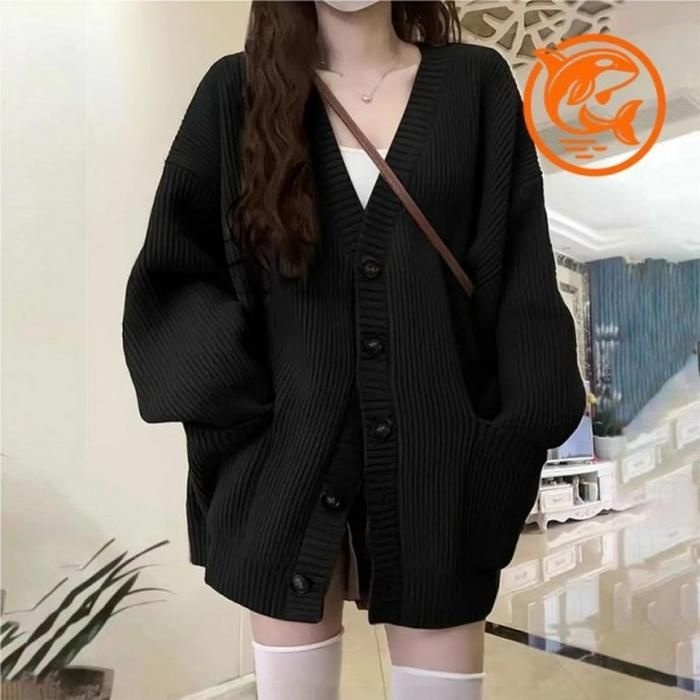 상품페이지 참조 루즈핏 브이넥 감각적인 여성 가을 아우터 (3maIv)