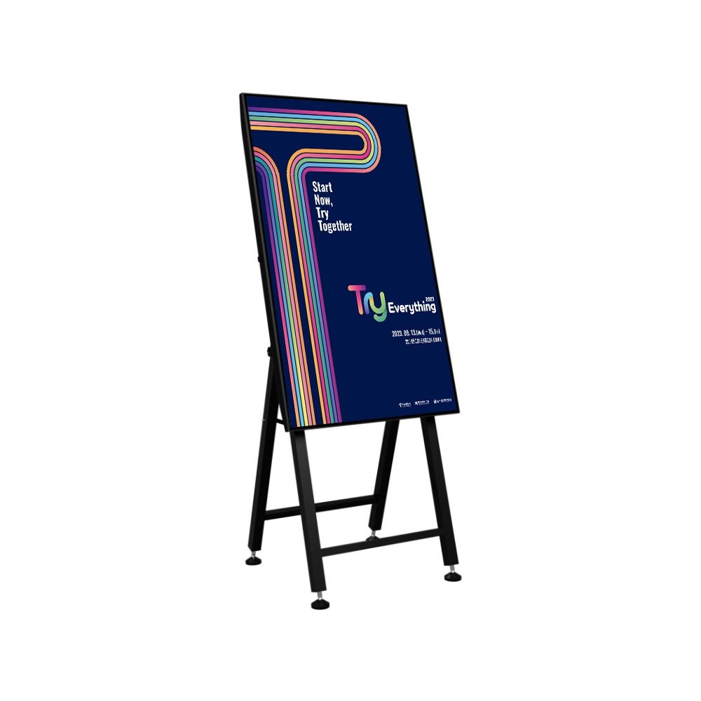 카멜 DS플레이어 탑재 이젤형 패키지 사이니지 CDS4310+PS55