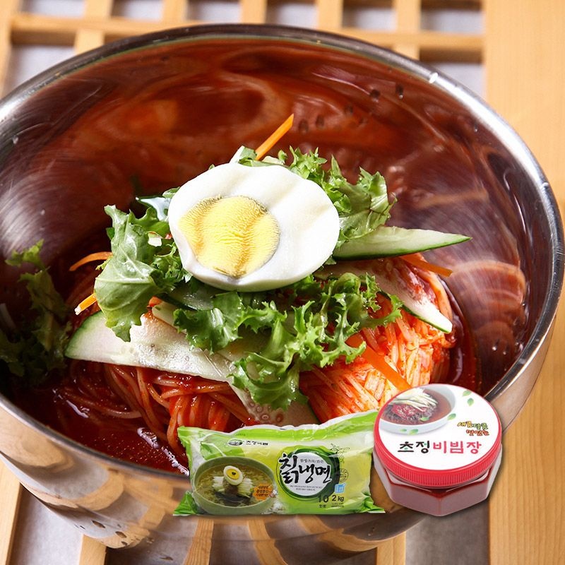 [온누리7%혜택][HACCP인증] 비빔 칡냉면 10인분(비빔장600g + 칡냉면2kg)