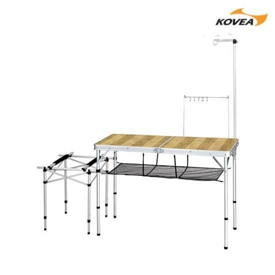 (현대Hmall) 코베아 2웨이 키친 테이블 L 2 접이식 테이블 야외 캠핑용품