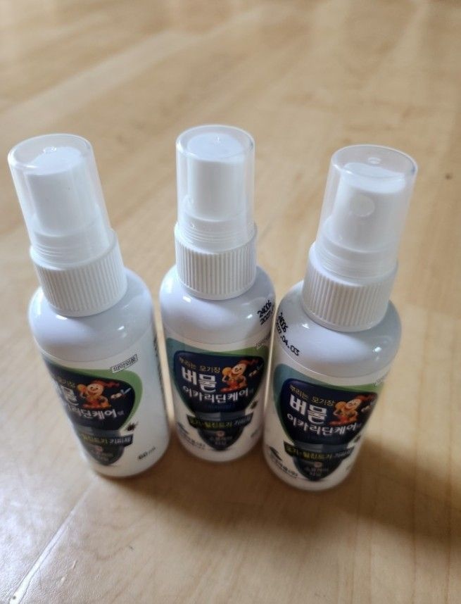 모기 진드기 기피제 퇴치제 버물리 시리즈 이카리딘 스프레이 3개