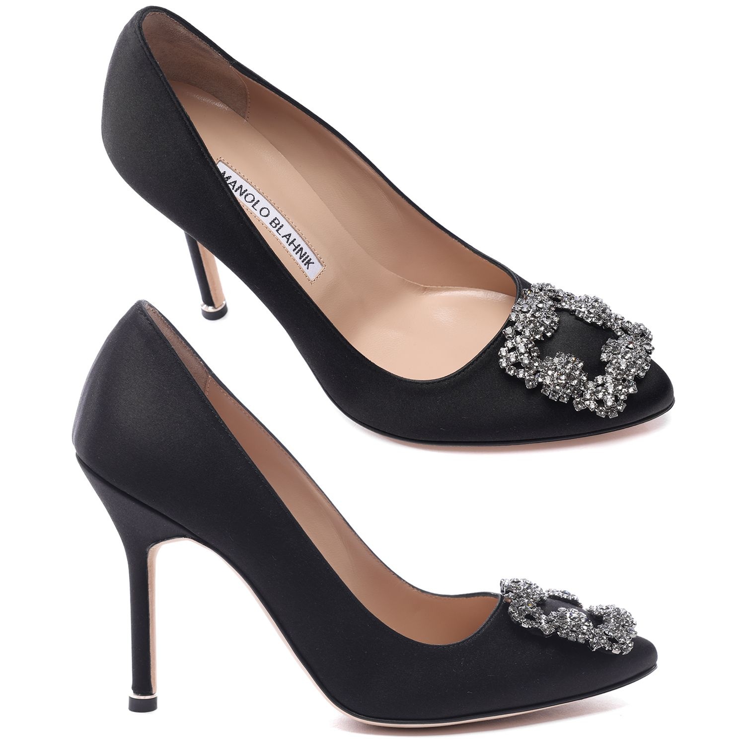 [마놀로블라닉][마놀로블라닉] 24FW 여성 한기시 105 새틴 펌프스 힐 (9XX 0664 0033 24F) : 롯데백화점