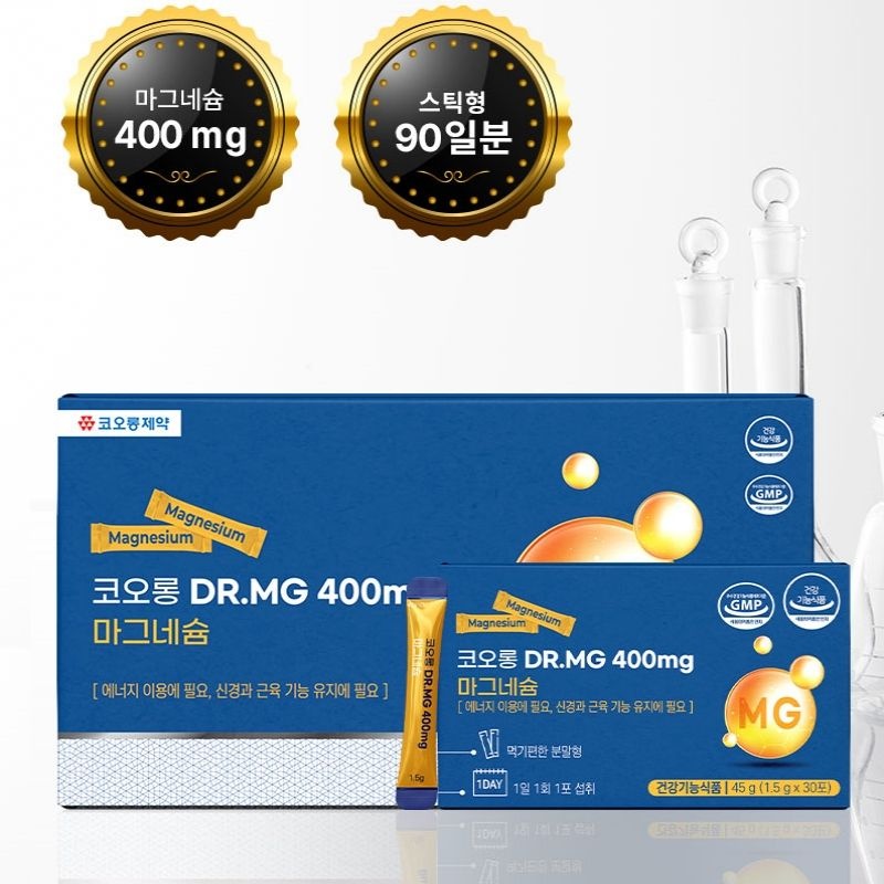 코오롱제약 [코오롱제약] 코오롱 DR.MG 400mg 마그네슘 1.5g x 90포