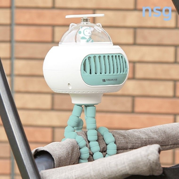 날개없는 자바라 문어발 탁상형 무선 데스크 미니 선풍기 STCF110