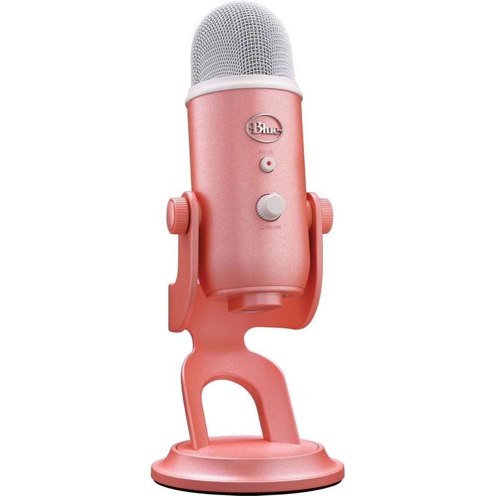 [해외] 로지텍 Creators Blue Yeti USB 마이크 핑크 게임 스트리밍 유튜버 즉시 음소거