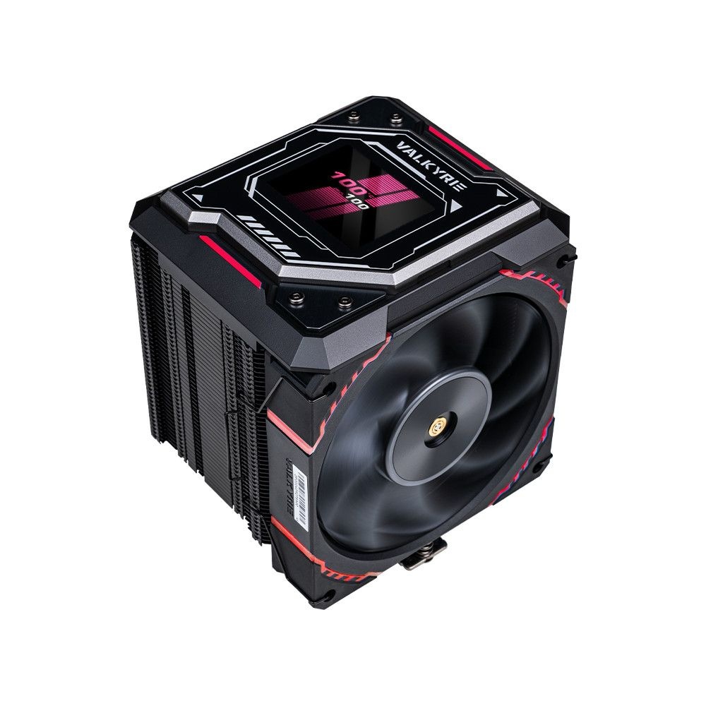 :발키리 VALKYRIE R125-L LCD ARGB 싱글타워 공랭 CPU 쿨러 (블랙)
