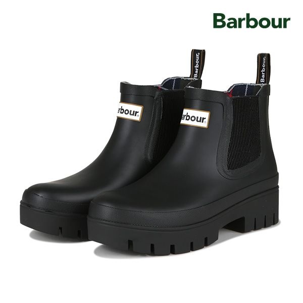 바버 26FW 바버 홀튼 Halton 첼시 웰링턴 여성 숏 레인부츠 장화_LRF0100BK11