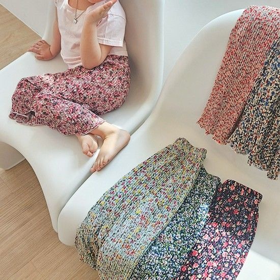 아기냉장고바지 남아 여아 유아 몸빼 여름긴바지 (키즈 1 (4-5세)/레드)