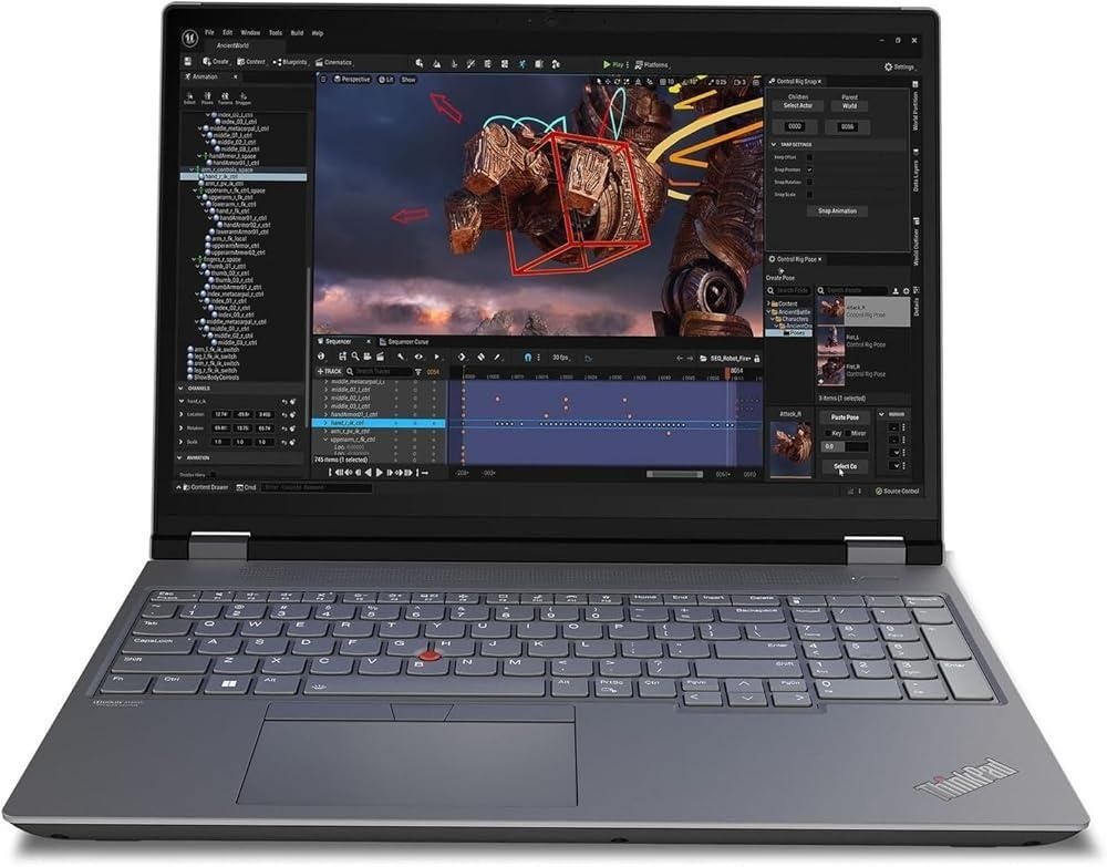 [해외] Lenovo ThinkPad P16 Gen 2 Intel Core i7-14700HX, 20C, 16 WQUXGA (3840 x 2400), 800nits, 60Hz, 32GB RAM DDR5, 1 TB SSD, NVIDIA RTX 1000 Ada, Backlit KY
