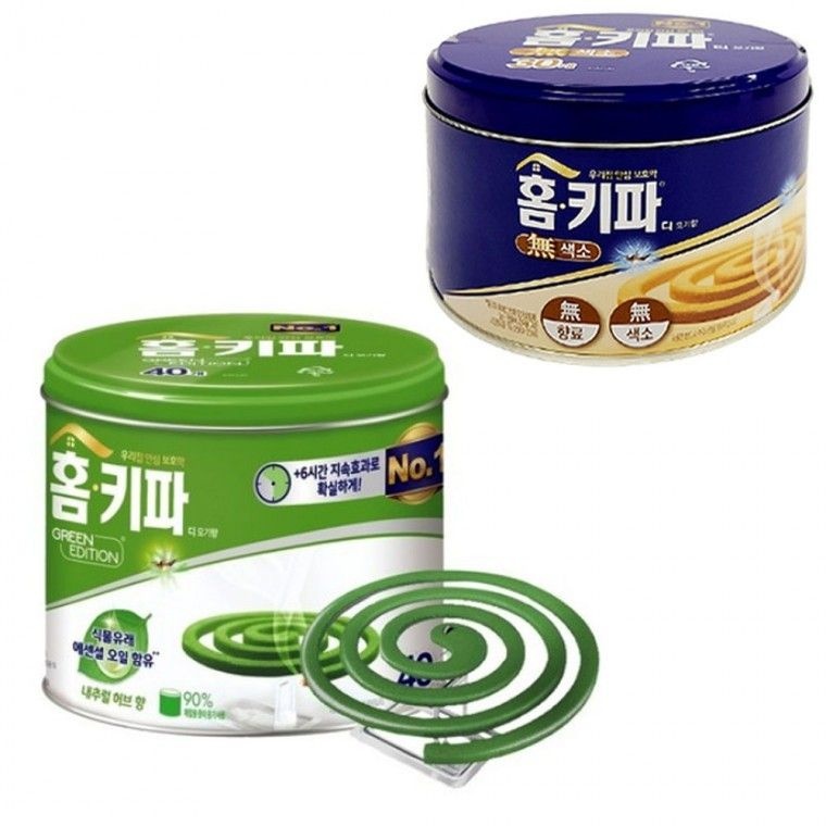 헨켈 홈키파 모기향 캔모기향 무향 내추럴허브향 캔 30개입 40개입