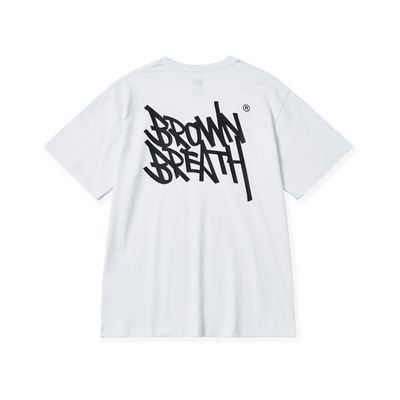 ★BROWNBREATH★ DONT MESS TEE WHITE 화이트브레스 : 롯데ON