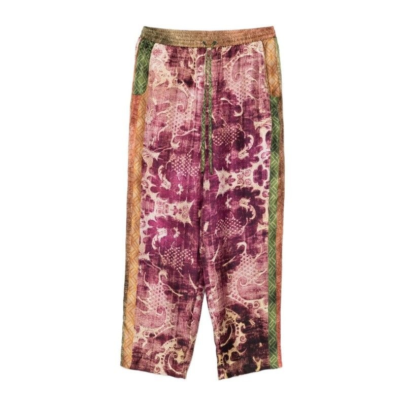 피에르루이마샤 퍼플 실크 드로우스트링 팬츠 ALOE S PT10959 101516270