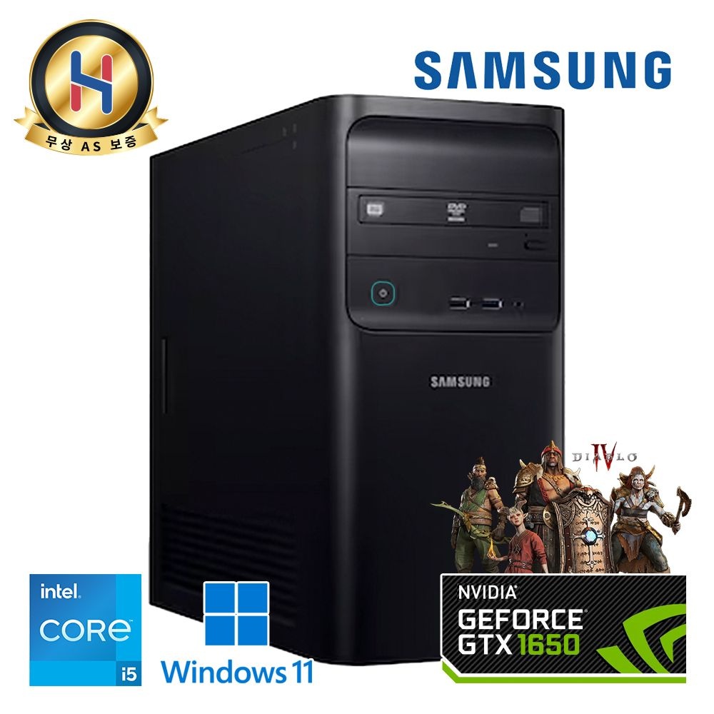 삼성전자 [리퍼][장패드증정] 삼성 게이밍가성비PC 6세대 온라인게임 스팀게임 그래픽작업 추천 블랙 데스크탑 윈도우1