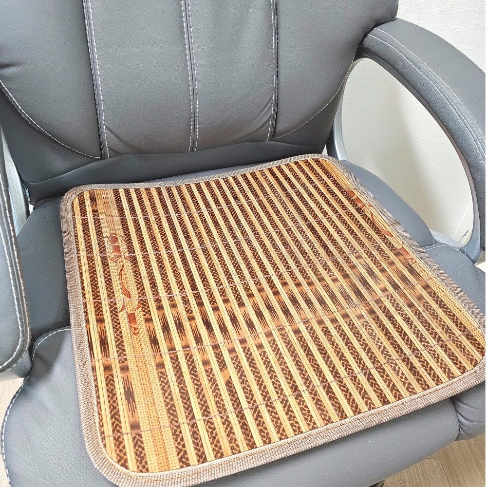 문캐슬프리미엄 천연 대나무 의자 자리 시원한 여름철 통풍용 친환경 용품