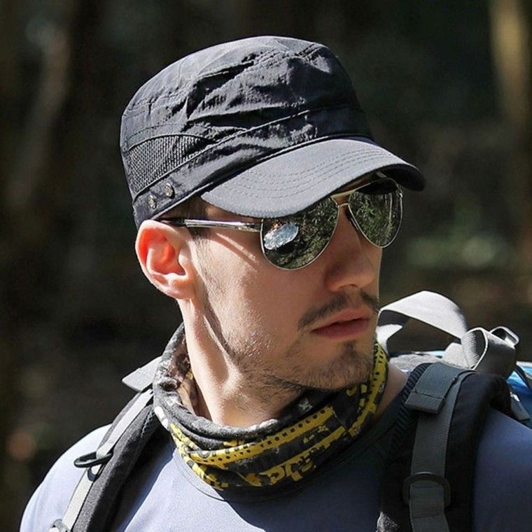 통풍 메쉬 방수 원단 모자 군모 남성 자외선 차단 여자 삿갓 버킷햇 군인 미수아 바흐브