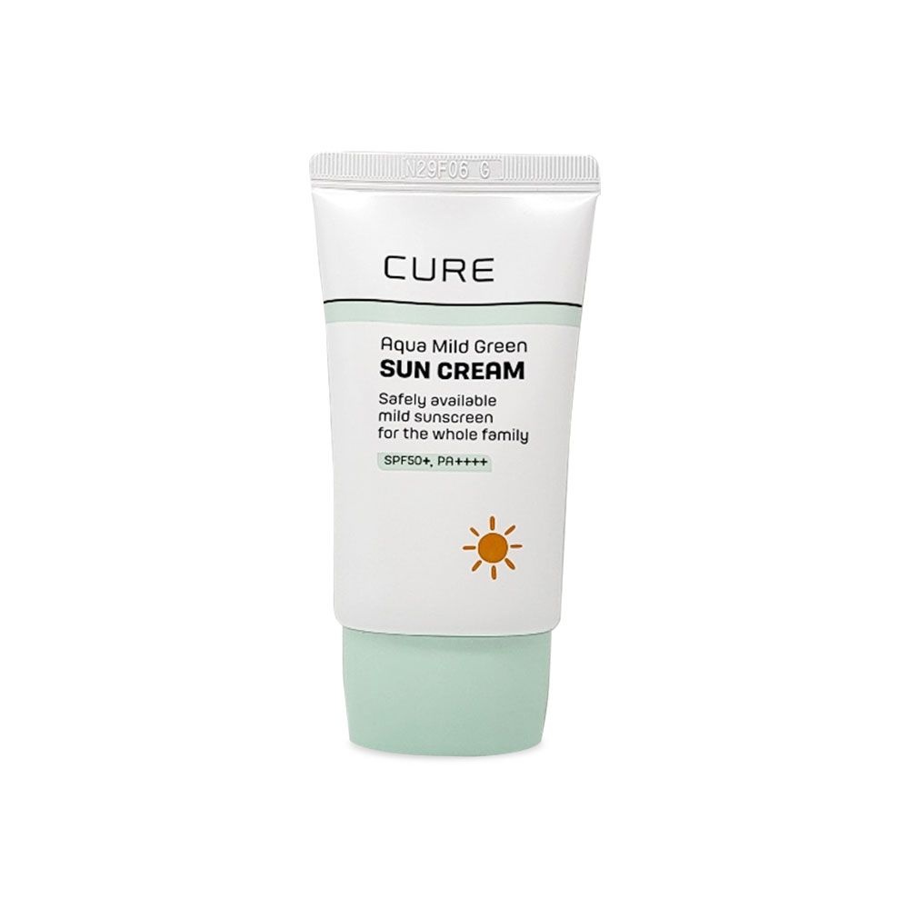 김정문알로에 큐어 아쿠아 마일드 그린 선크림 40ml(SPF50+) 1개 So