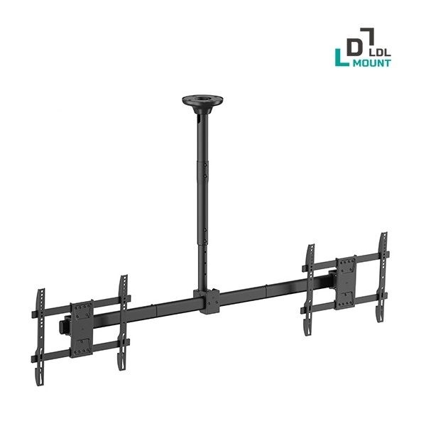 엘디엘마운트 [엘디엘 마운트] 천장형 듀얼 가로형 광고형 TV모니터 브라켓 APL-CE440SS 거치대 (66인치거치)