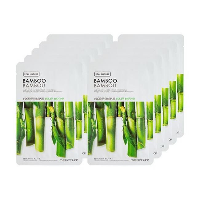 더페이스샵 갈아만든 대나무 마스크시트 1개입 10개