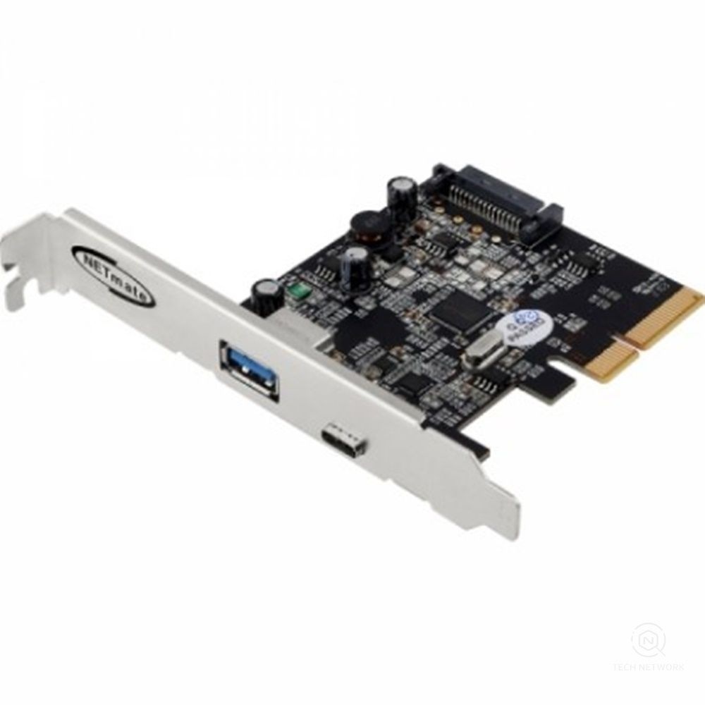 USB3.1 C타입 PCI 내장카드 데스크탑 확장포트 메인보드 설치 2포트 부품 뒷면 컴퓨터 PC 어댑터 GEN2 슬롯 추가
