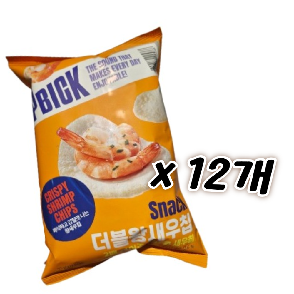 피빅 더블왕새우칩스낵 12봉지구성 편의점 신상과자