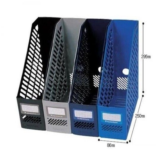 카파 서류꽂이 회색 고정식 책꽂이 250 2개