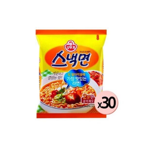 오뚜기 스낵면 봉지 30개입