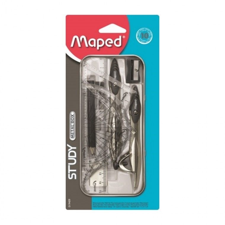 마패드 콤파스 컴퍼스 스터디세트 10품 틴케이스 019409