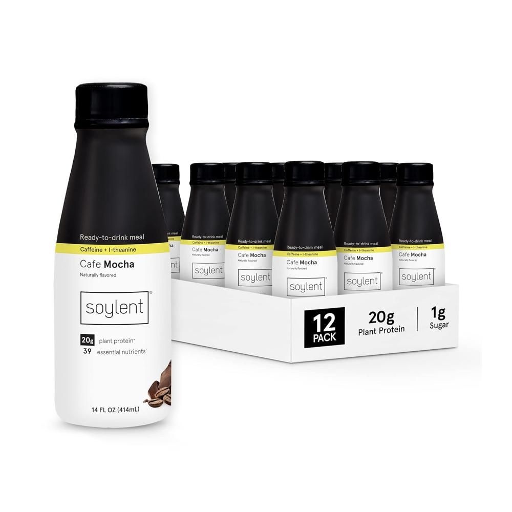 Soylent [해외] Soylent 소일렌트 오리지널 식사대용 식물성단백질 414ml x 12 Cafe Mocha